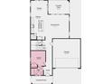 Floor plan featuring guest suite, bath, kitchen, dining area, great room, covered patio, and two-car garage at 13406 Vickery Ridge Dr, Fishers, IN 46037
