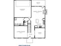 First floor plan featuring a living room, entry, dining area, kitchen, Gathering room, patio, and garage at 6248 Cascades Dr, Whitestown, IN 46075