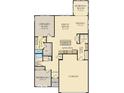Floor plan featuring a living spaces, kitchen, bedrooms and bathrooms with specified dimensions at 633 Bridgeman Rd, Avon, IN 46123