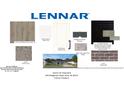 Lennar home showcasing interior design elements: flooring, cabinets, counter tops and other color selections at 633 Bridgeman Rd, Avon, IN 46123