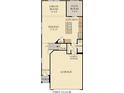 First floor plan featuring garage, Gathering foyer, powder room, kitchen, dining, great room and flex room at 6675 Halsey St, Zionsville, IN 46077