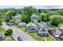 An aerial view of a residential neighborhood with tree-lined streets and well-kept homes at 3636 Crescent Ave, Indianapolis, IN 46208