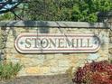 Stone exterior community sign of Stonemill at 892 Millbrook Dr, Avon, IN 46123