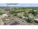 This aerial view highlights the house's proximity to the iconic Indianapolis Motor Speedway at 3716 W 16Th St, Indianapolis, IN 46222