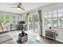Inviting living space that offers a tranquil view of the serene pond with a fountain at 896 Fairfield Dr, Greenfield, IN 46140