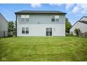 Spacious backyard with well-maintained lawn, ideal for recreation and outdoor enjoyment at 7549 Stockard St, Indianapolis, IN 46239