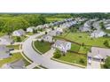 Aerial view of a beautiful neighborhood with well-maintained homes and green spaces at 2337 Hanover Rd, Brownsburg, IN 46112