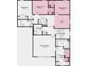Second-floor plan featuring the primary suite, bedrooms, a loft, laundry room, and two bathrooms at 6771 W Buck Stone Dr, McCordsville, IN 46055