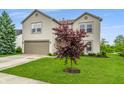 Beautiful home with lush front lawn and mature landscaping, offering great curb appeal at 8088 Lantern Ln, Pendleton, IN 46064