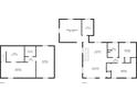 Detailed floor plan showcases the layout of the basement and main floor with labeled rooms and dimensions at 3512 N Wakeland Rd, Paragon, IN 46166