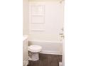 Bright bathroom with a full tub and shower combo, and a white vanity at 8361 Paso Del Norte Ct, Indianapolis, IN 46227
