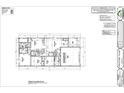A first floor plan showing the layout of a house with labeled rooms and dimensions, and construction specifications at 1073 Fuller Ln, Shelbyville, IN 46176