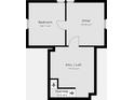 Upstairs layout with two bedrooms and attic/loft space at 621 N Livingston Ave, Indianapolis, IN 46222