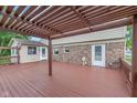 Spacious deck area offering great outdoor living space and access to the home at 8205 Picadilly Ln, Indianapolis, IN 46256