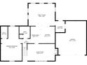 Layout showing a first-floor plan with rooms and dimensions at 1129 Nantucket Dr, Cicero, IN 46034