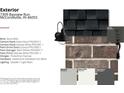 Selection of exterior home design options, including brick, stone, and various paint colors at 7309 Bayview Run, McCordsville, IN 46055