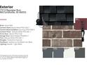 Exterior finish options of the new construction home at 7313 Bayview Run, McCordsville, IN 46055