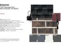 Exterior materials showcase brick, cement plank, and a stylish Seaside 1-Light Black fixture at 7347 Bayview Run, McCordsville, IN 46055