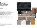 Close up on design elements, including shingles, brick, and hardware, showcasing the attention to detail at 6894 Renoir Way, Avon, IN 46123