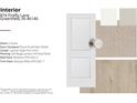 A detailed view of the home's interior doors, hardware, flooring, carpeting, and wall and trim paint colors at 874 Rosebud Ln, Greenfield, IN 46140