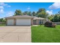 Attractive single-story home featuring a two-car garage, neat lawn, and curb appeal at 1819 Quiet Haven Cir, Indianapolis, IN 46229