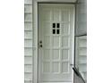 Close-up of a white front door at 330 S Butler Ave, Indianapolis, IN 46219