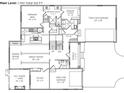 Main level floor plan featuring a kitchen, great room, primary bedroom and 2 car garage at 4295 Hamilton Run, Zionsville, IN 46077