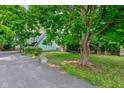 Lush green yard showcasing a large, mature tree providing ample shade and natural beauty at 715 Kessler Blvd E Dr, Indianapolis, IN 46220