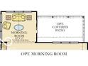 Optional morning room floor plan with vaulted ceilings and access to covered patio at 9078 Drakeswood Ave, McCordsville, IN 46055