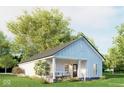 Charming home featuring a covered front porch with ample seating and well-manicured landscaping at 3226 Keystone Lakes Way, Indianapolis, IN 46237