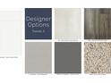 Selections of cabinetry, flooring, tile, and countertops for designer upgrades at 7071 Pate Hollow Dr, Brownsburg, IN 46112