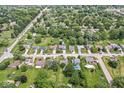 Quiet neighborhood featuring homes with spacious lots and mature trees at 7025 Chimney Rock Ct, Indianapolis, IN 46217