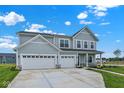 Charming two-story home boasts a three-car garage, well-manicured lawn, and inviting curb appeal at 2733 Bo W St, Plainfield, IN 46168