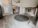Open floor plan featuring hard wood floors and neutral color palette at 4635 Stansbury Ct, Indianapolis, IN 46254