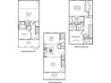 Detailed floor plan showcasing the layout of this home with kitchen, living, bedroom, and garage at 473 Mariposa Trl, Carmel, IN 46032