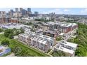 Scenic aerial view of townhomes, highlighting proximity to city amenities at 751 Switchyard Pl, Indianapolis, IN 46202