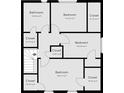 A clear floor plan showing bedroom layouts and closet spaces for a home at 4715 E New York St, Indianapolis, IN 46201