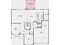 Layout of the home featuring open concept kitchen, dining, great room, and flex space at 6770 W Buck Stone Dr, McCordsville, IN 46055