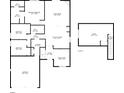 Detailed floor plan showcasing the layout of this two-story home at 12105 Fall Ct, Indianapolis, IN 46229