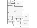 Condo floor plan featuring two bedrooms, an office, laundry, a great room, a kitchen, and two bathrooms at 5011 Amber Creek Pl # 310, Indianapolis, IN 46237