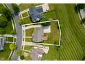 Aerial view of the property showcasing its location and surrounding green landscape at 17877 Kinder Oak Dr, Noblesville, IN 46062
