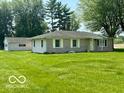 Desirable ranch home features a detached garage and well-manicured front yard at 535 S 450 E, Franklin, IN 46131