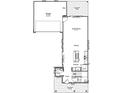 Detailed floor plan showing layout of the first floor, including the garage, great room, and kitchen at 15934 Meadow Frost Ct, Fishers, IN 46037