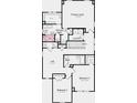 Second story floorplan features primary suite, loft, laundry, and additional bedrooms at 15946 Meadow Frost Ct, Fishers, IN 46037