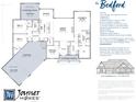 Detailed floor plan showcasing the layout of this 3-bedroom, 2-bathroom home with a 3-car garage at 10101 - Lot 2 N Alford Rd, Fortville, IN 46040