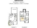 Detailed floor plan showcasing a 3-bedroom, 2.5-bath layout with a 2-car garage and functional living spaces at 12204 Vera Ct, Noblesville, IN 46060