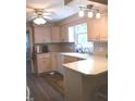 Bright kitchen with ceiling fan and updated appliances at 3115 E 400 S, Anderson, IN 46017