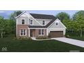 Charming two-story home with brick and siding and lush landscaping, featuring a two-car garage at 19976 Stone Side Dr, Westfield, IN 46074