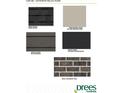 Exterior selections showcasing a roof color in 
