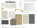 Modern farmhouse-style kitchen selections featuring quartz countertops and gold fixtures for a luxurious look at 12592 Lowery Way, Fishers, IN 46037